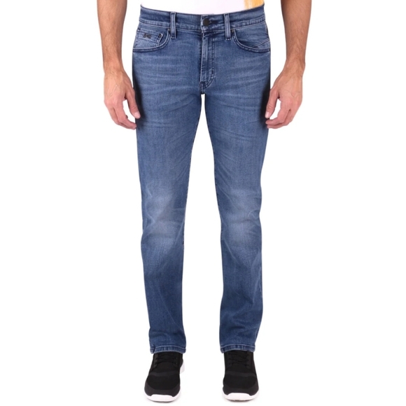 Silver Plate Men's Jeans Marco Regular Fit Slim Fit Dark Wash size 34 - Picture 11 of 12